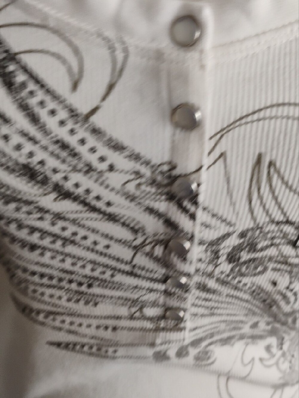 Harley Davidson Women's Cream Long-Sleeve Graphic Henley Top/Bikers/Size M - Picture 14 of 14